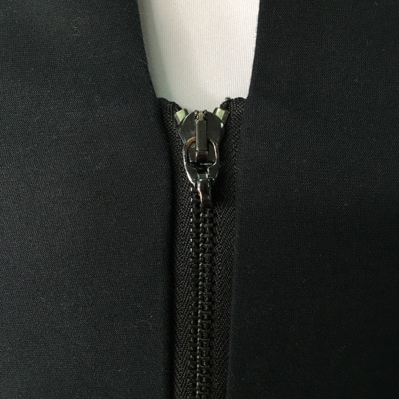 Ted Baker Womens Black Sleeveless Full Zip Peplum Sheath Dress Size 1 Small - Picture 12 of 13